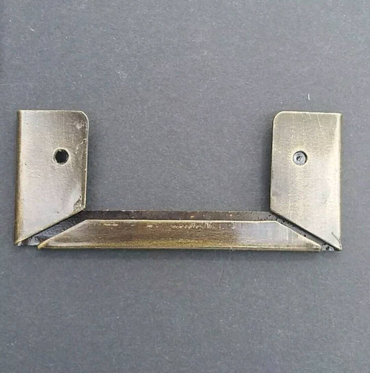 Set 6 Antique Vintage Style File Cardholder Label Holders Slots 3 1/2" x 1 5/16" #F5