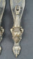 2 Handles, large decorative Brass teardrop pendant handles classic ornate design pulls #H19
