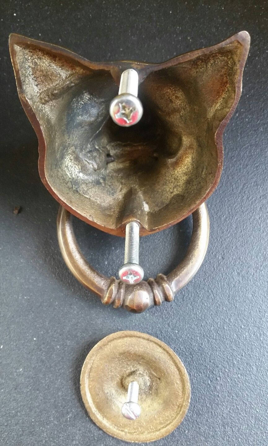 Unique Solid Brass Pig Head Door Knocker 6" #D4