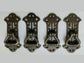 4 Vertical Handles w. Ring Pull Chinese Chippendale Design Arts and Crafts 2 7/8" long #H20