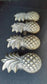 4 pieces, Solid Brass Handles, Tropical, PINEAPPLE, Cabinet, Kitchen, Gift, #K17