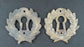 2 Antique Style ,French ,Eschutcheons Key Hole Cover,Doors Locks,Brass,2 1/4" jewelry part #E10