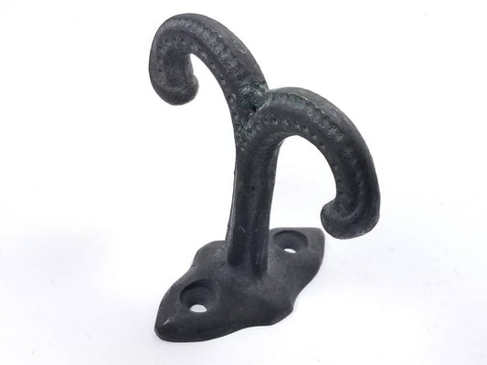 Antique Eastlake Victorian Solid Brass Double Ceiling Birdcage Plant Hook #C20