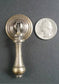 6 Antique Style Solid Brass Tear Drop Pendant Handle Pulls Knobs w. Bolts round Backplate #H3