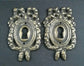 2 Antique Style, Ornate French Eschutcheons,key hole cover,solid brass #E13