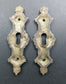 2 Antique, Brass, Keyhole Cover, French Escutcheons, Hardware, Doors and locks 3 1/4" #E20