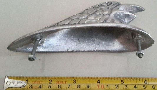 Vintage Eagle Head Car Front Cover Aluminum Hood Ornament Badge Emblem Piaggio Vespa ornament