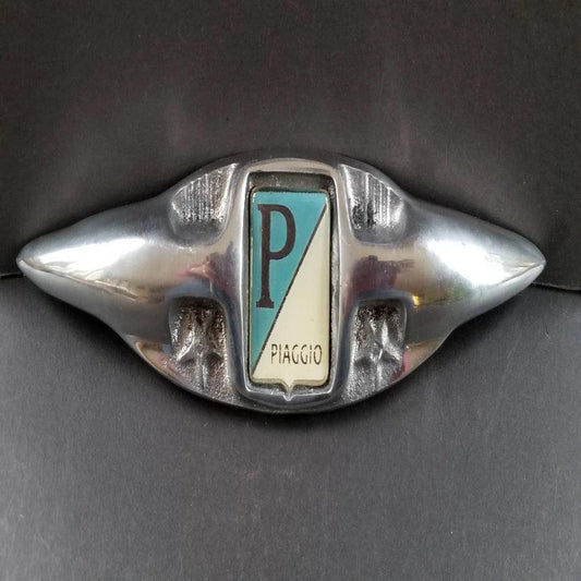 Antique, Vintage Vespa Piaggio Scooter Legshield Badge Emblem Retro Italian