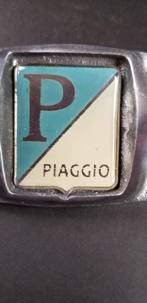 Antique, Vintage Vespa Piaggio Scooter Legshield Badge Emblem Retro Italian