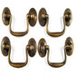 4 Ant.Style Brass Swan Neck Bail Pull Drawer Cabinet Handles 2-3/4"cntr #H43