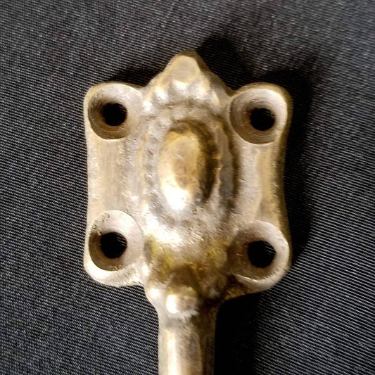 6 Ornate Vintage style .Single Coat Hat Hooks, towel holder, kitchen, bathroom. Solid Brass #C4