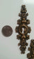 4 Large 4" Elongated Ornate Brass Keyhole Escutcheons Jewelry Component #E19