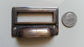 6 Antique Style Card File Cabinet Handle, Label Holders with Cup Bin Pull Handles, Organizing  #F1