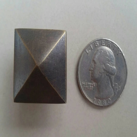 4 Stickley Mission style solid brass drawer knobs handles pulls #K7