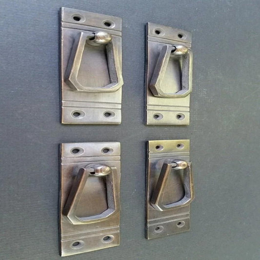 4 Arts and Crafts, Mission Frank Lloyd Wright style brass handle pull #H34