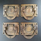 4 Solid Brass Arts and Crafts style drawer pull handles hardware #H33
