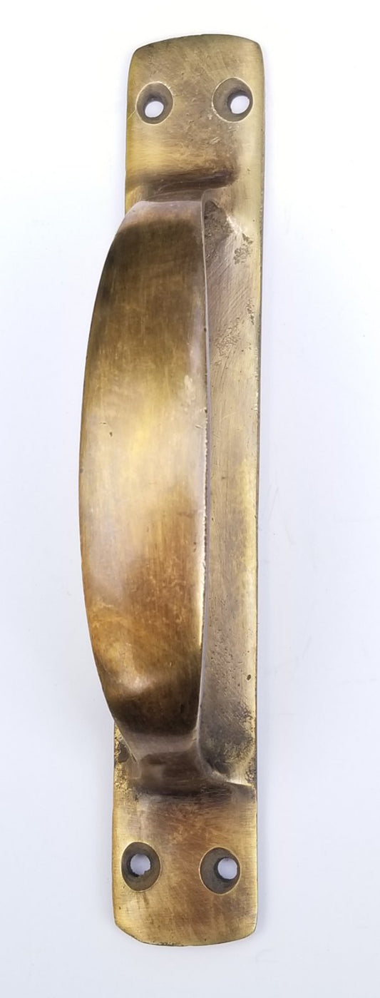 Antique Style Solid Brass Large Gate Cabinet Trunk Chest Handle 6-3/8"w #P18